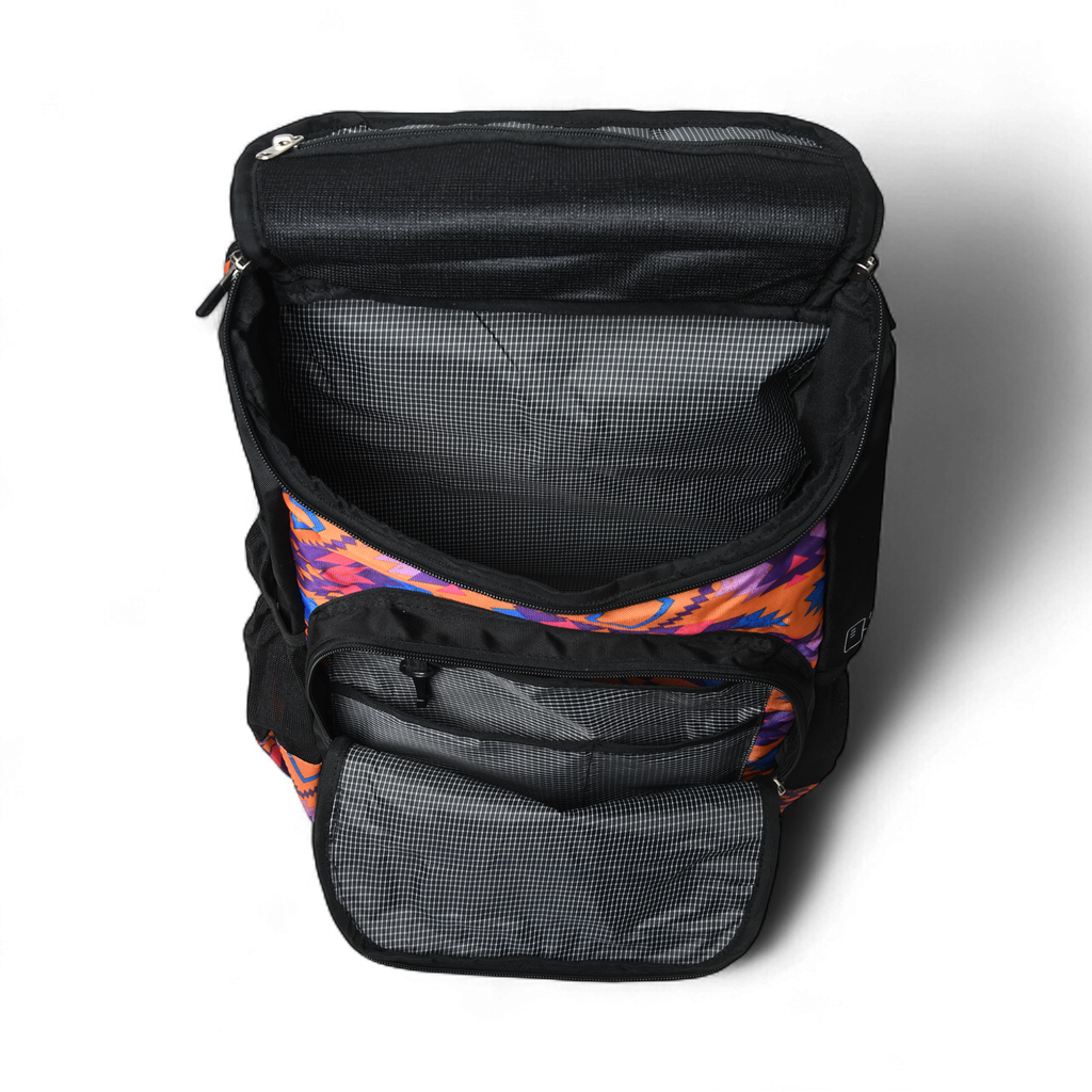 Prakash Tribal Laptop Backpack Orange