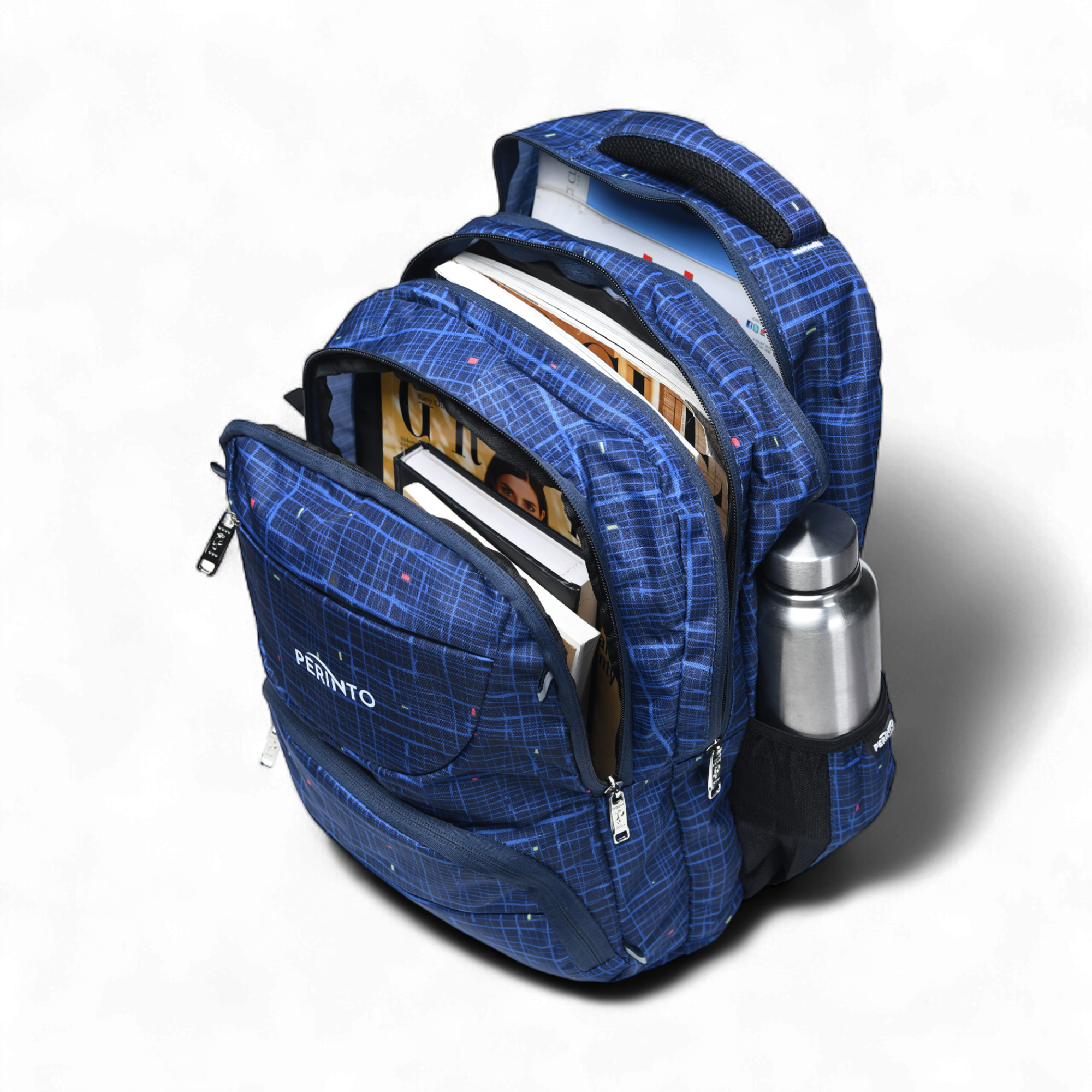 Perinto GridX Backpack Navy Blue