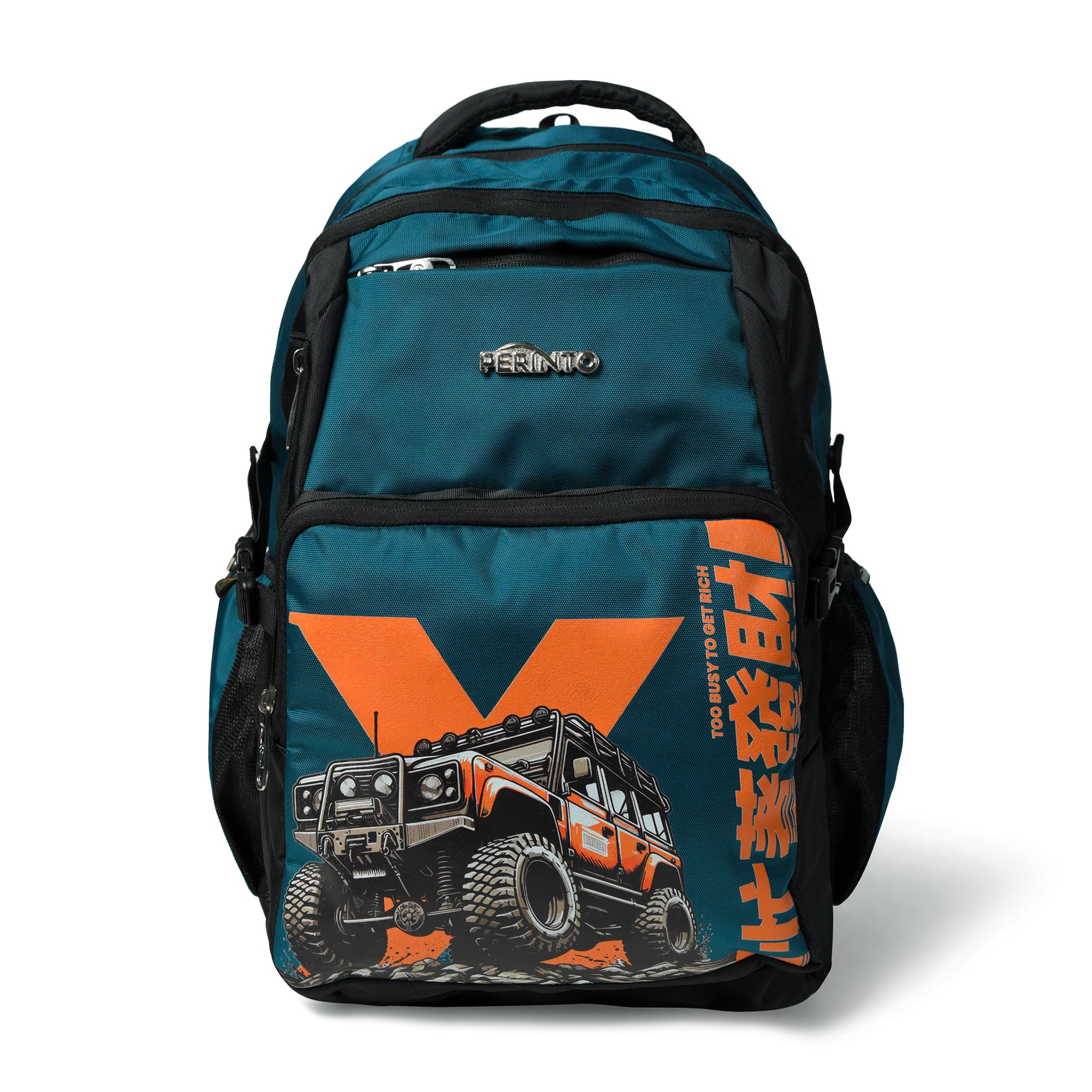 Perinto Trailblazer Backpack Sea Green n Black