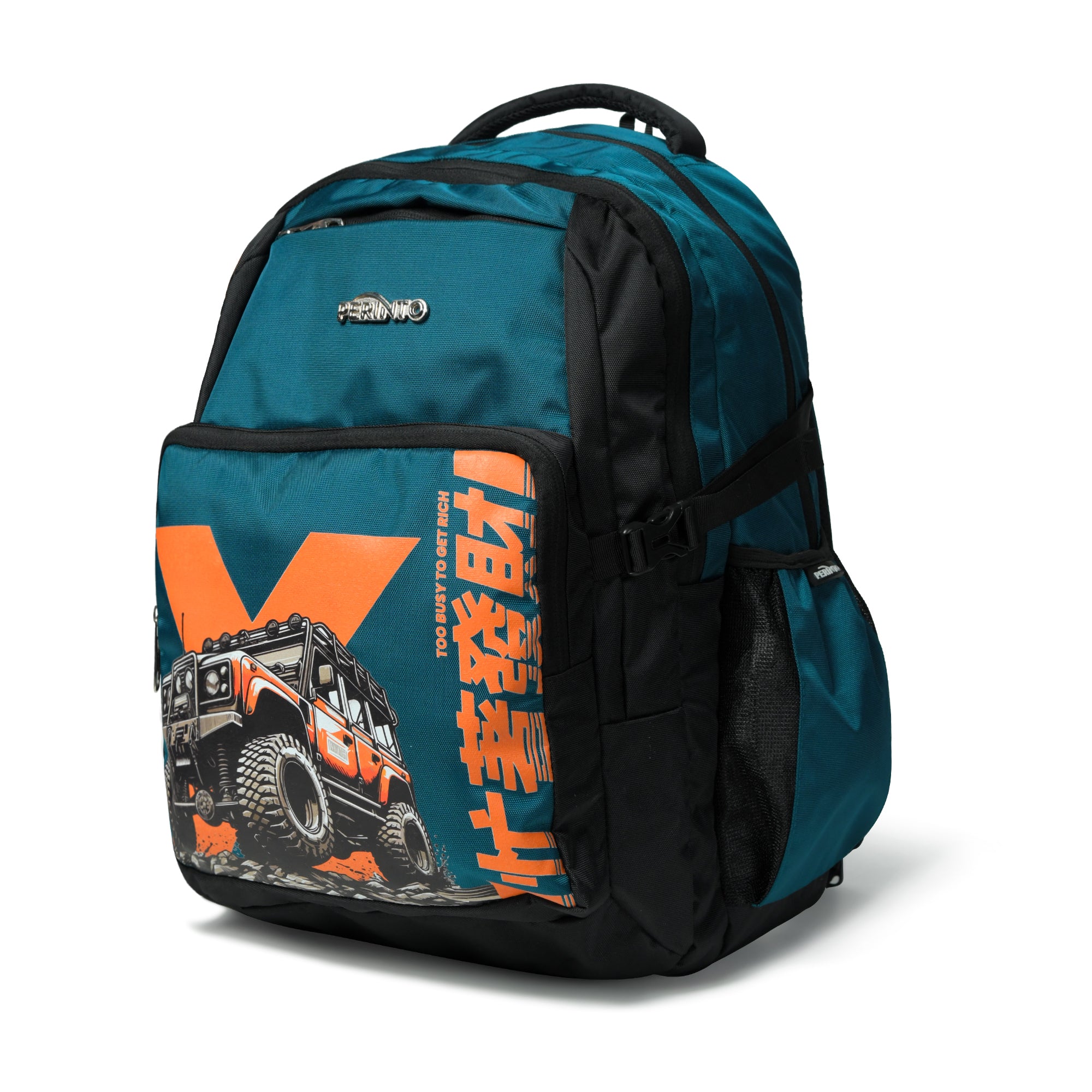 Perinto Trailblazer Backpack Sea Green n Black