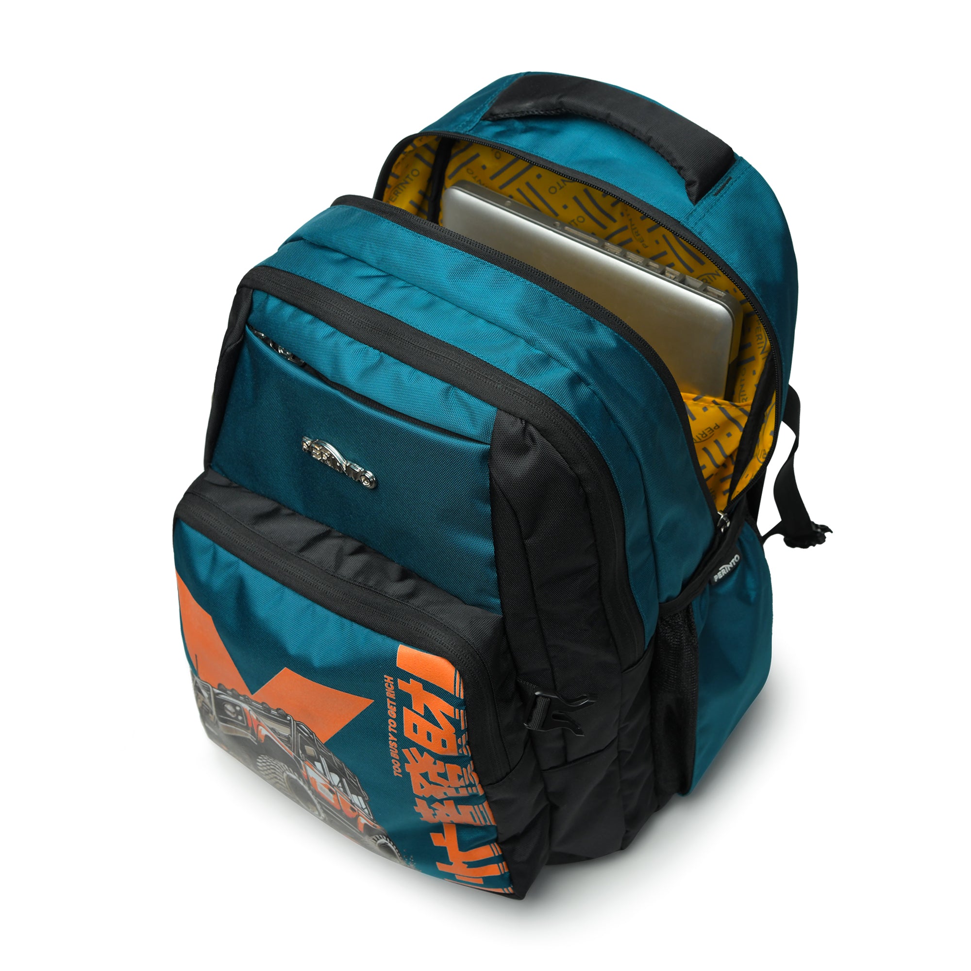 Perinto Trailblazer Backpack Sea Green n Black