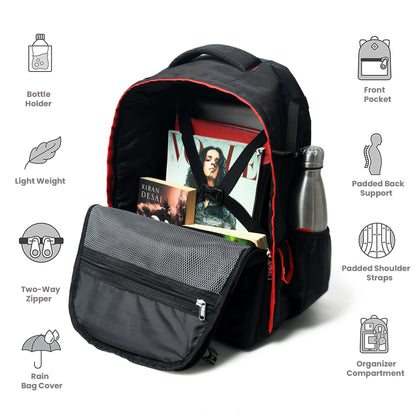 Perinto Rooutes 1.0 Overnighter Backpack Single compartment 45Ltr Black