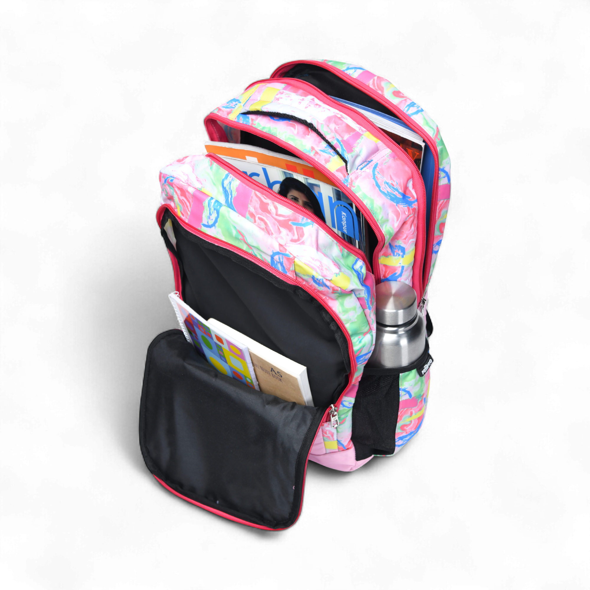 Perinto Urban Splash Backpack Pink