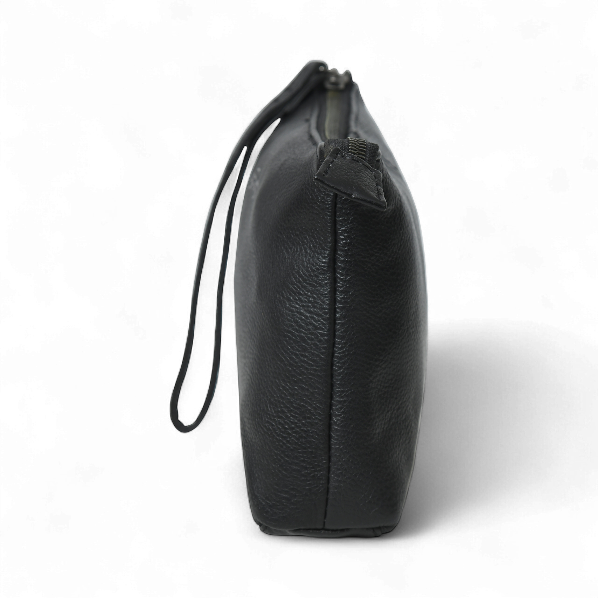 Perinto Leather Vanity Pouch Black