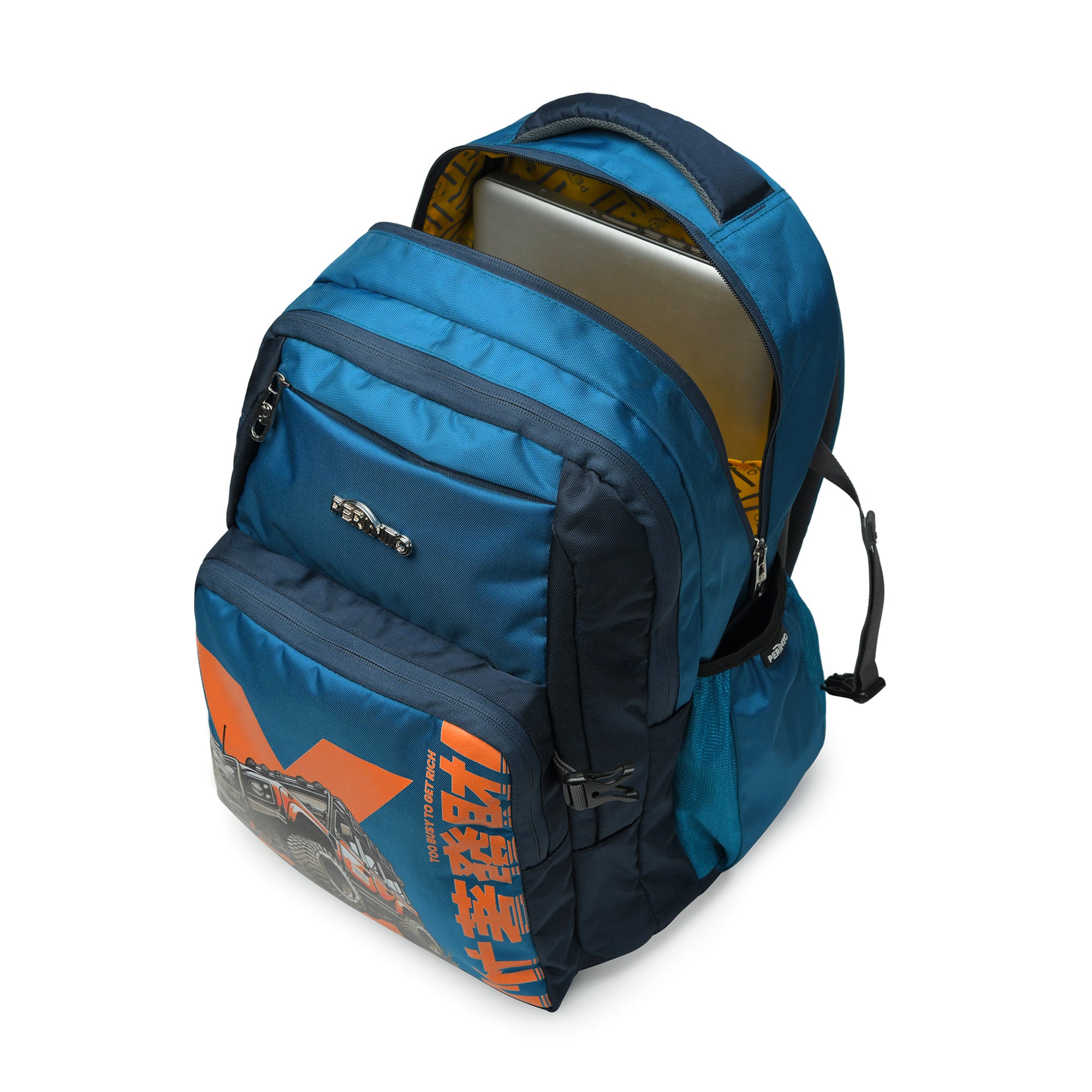 Perinto Trailblazer Backpack Navy n Light Blue