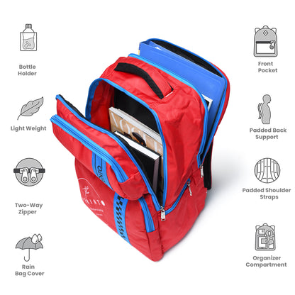 Perinto Velocity Backpack PC1010 Red n Blue