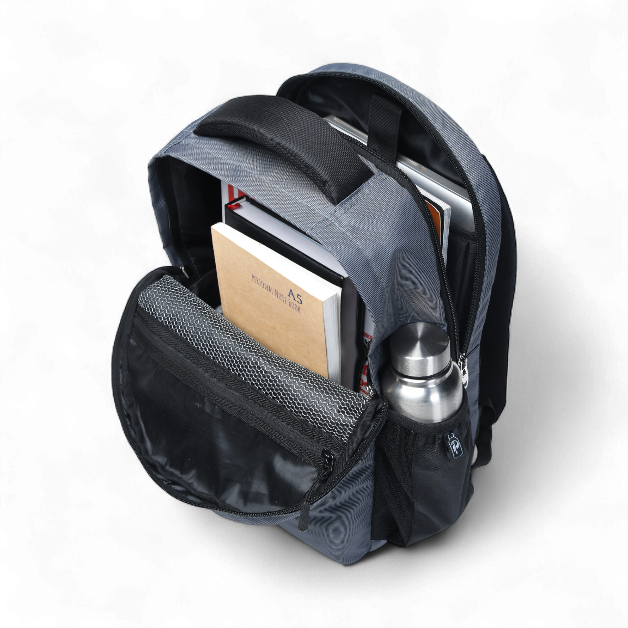 Perinto City Glide Laptop Backpack Grey