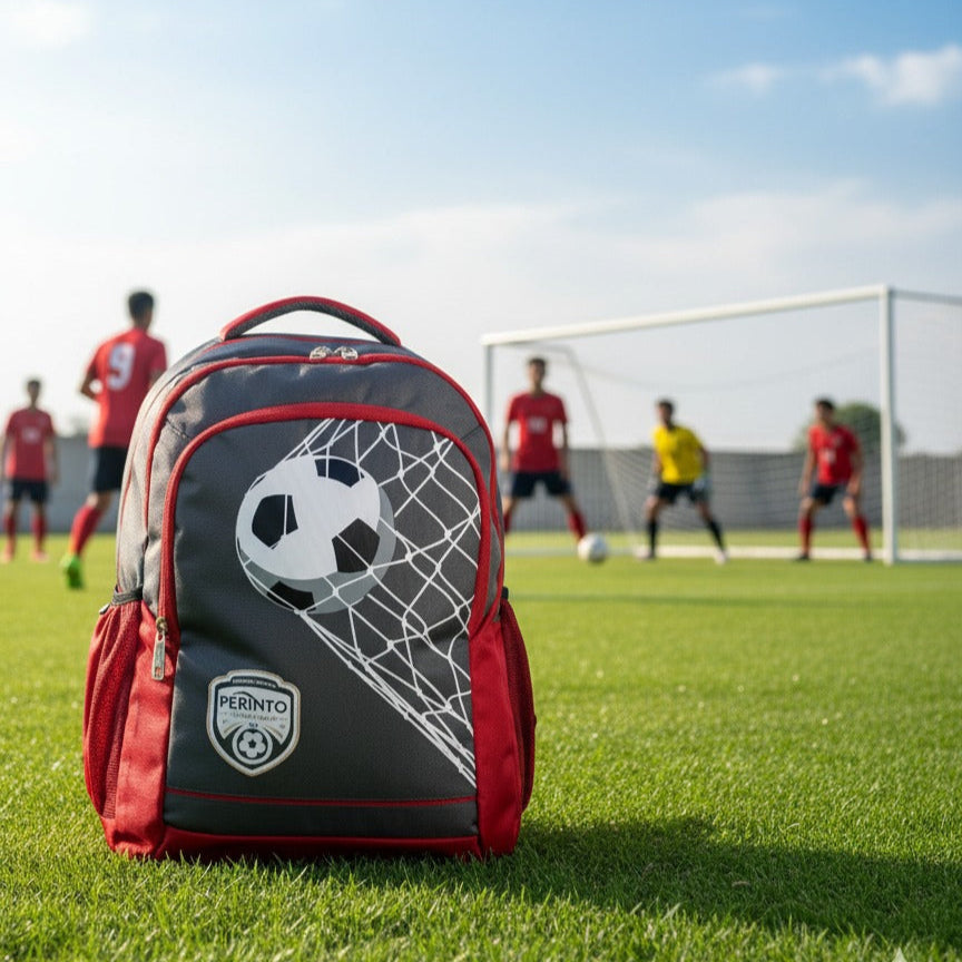 Perinto Kick 1.0 Backpack Red n Grey