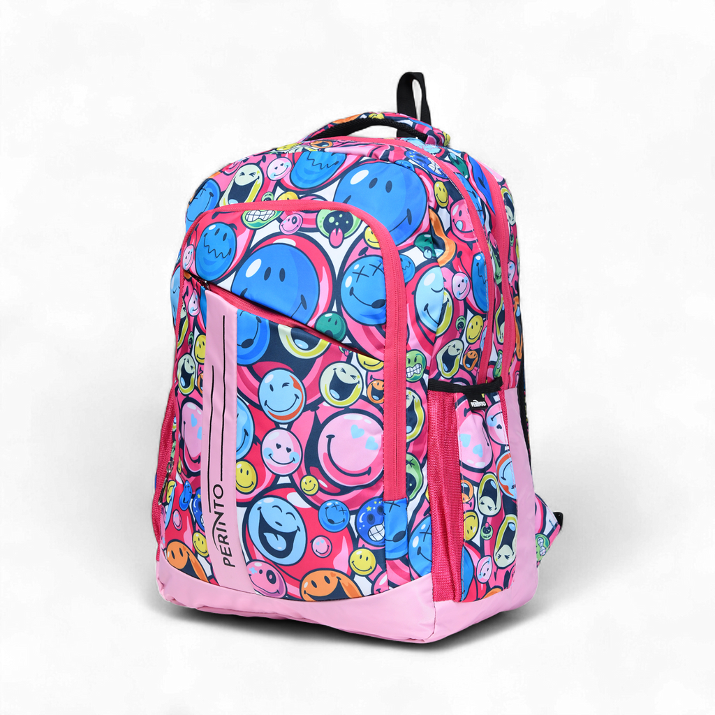 Perinto Happy Vibes Backpack Pink